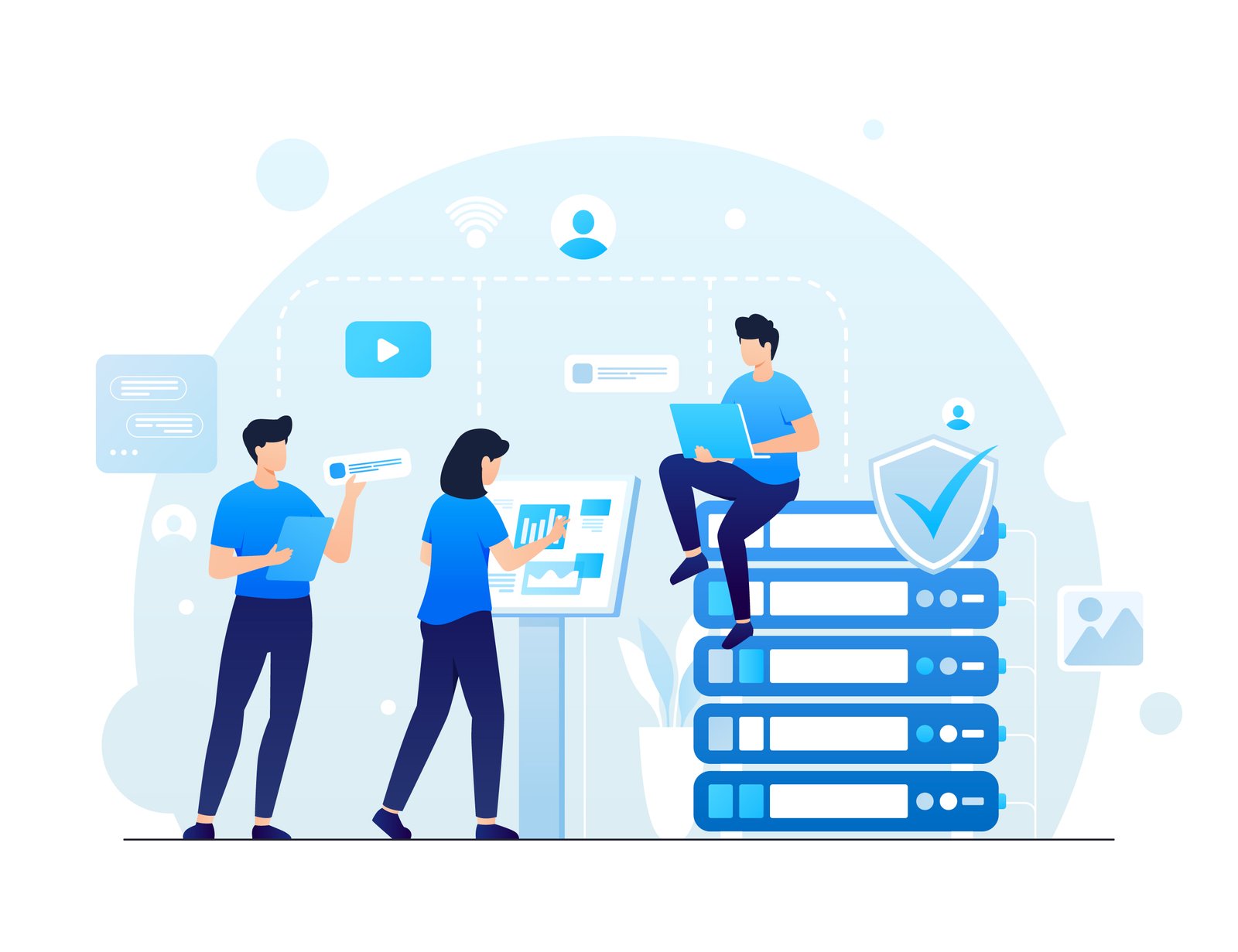 IT Solutions illustration